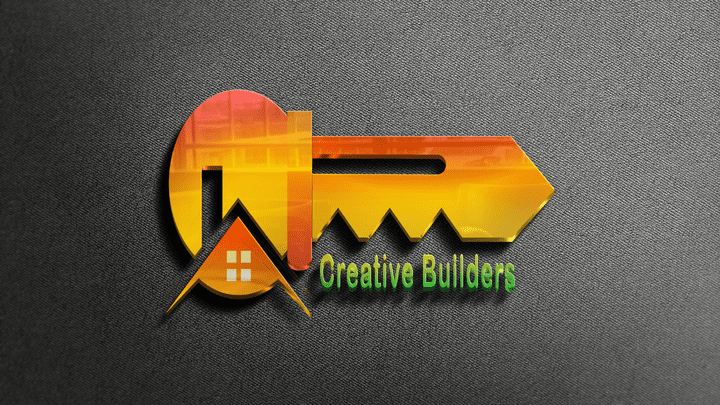 تصميم شعار بالوان اخرى ..  creative builders