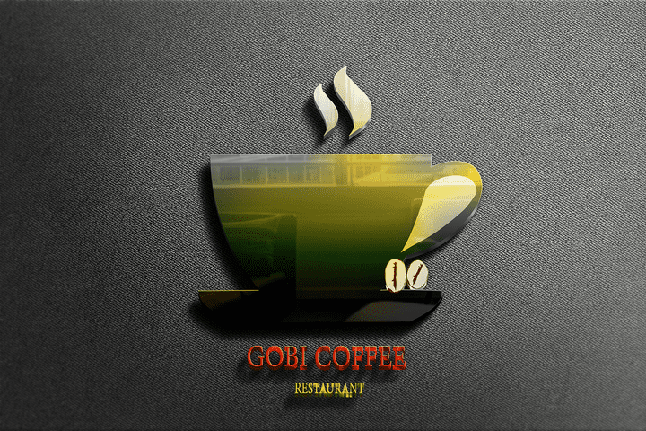 تصميم شعار  ..  gobe coffee