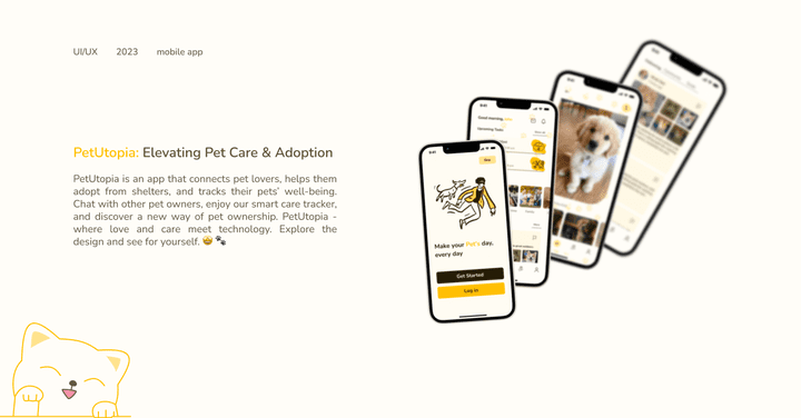 pet care tracking, owner community, and more.