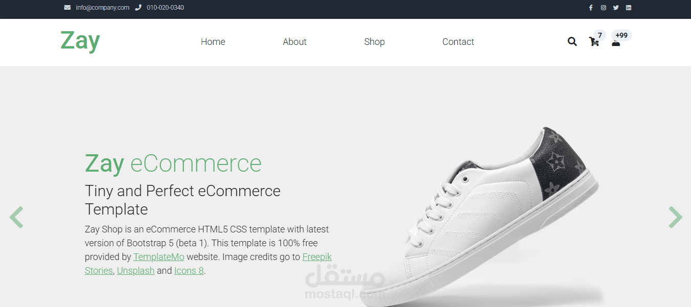 E-Commerce website