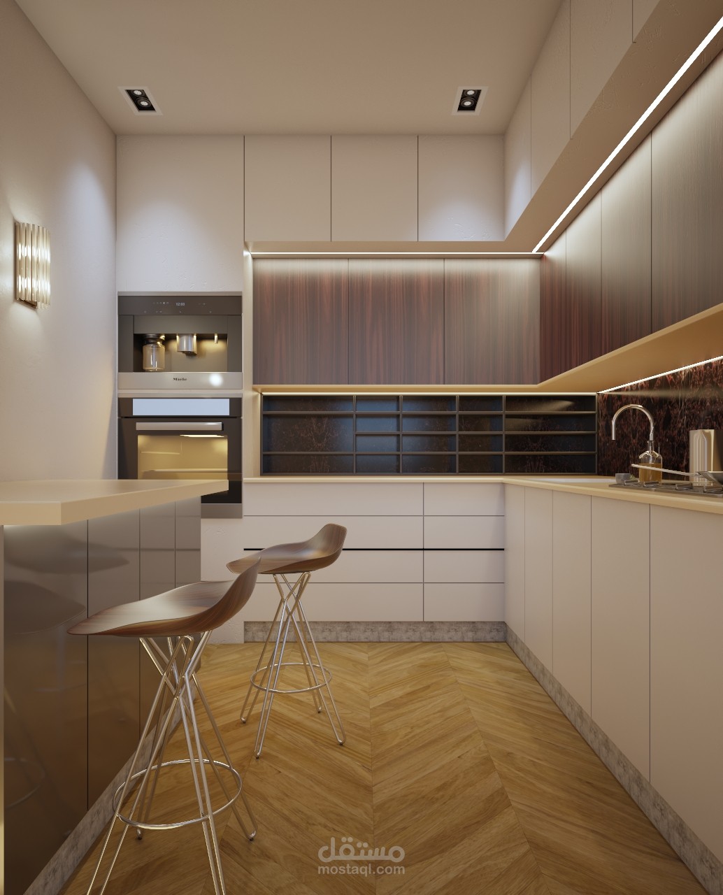 تصميم مطبخ مودرن (modern kitchen)