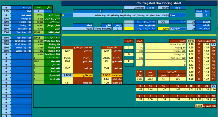 Excel Cost Estimator