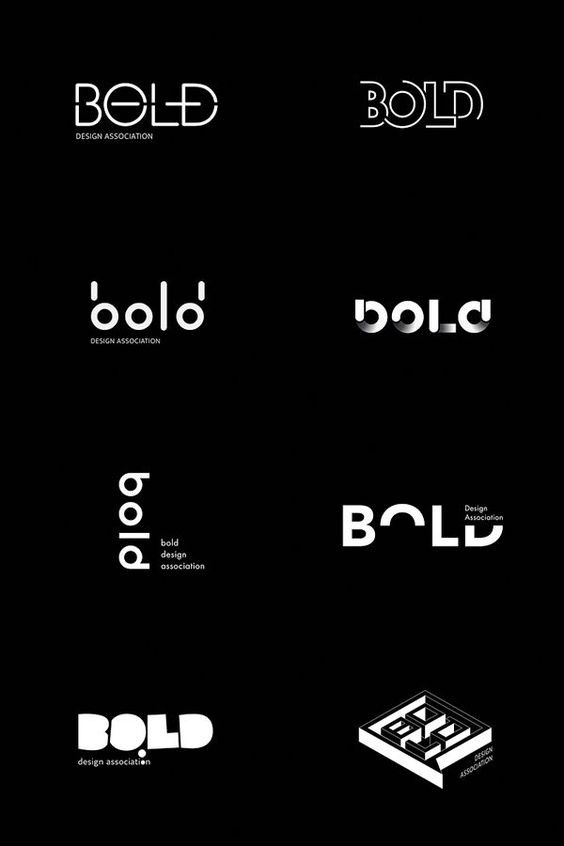 اشكال وانماط مختلفه من شعار bold