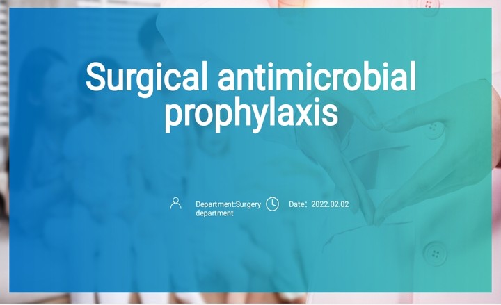 surgical antimicrobial prophylaxis