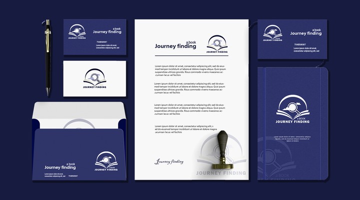 تصميم شعار Journey finding a book