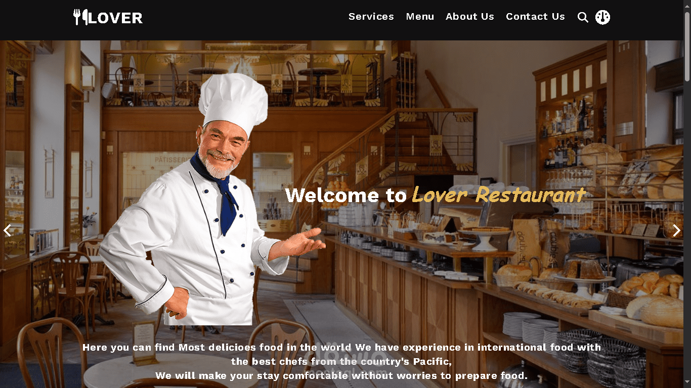 Restaurent website