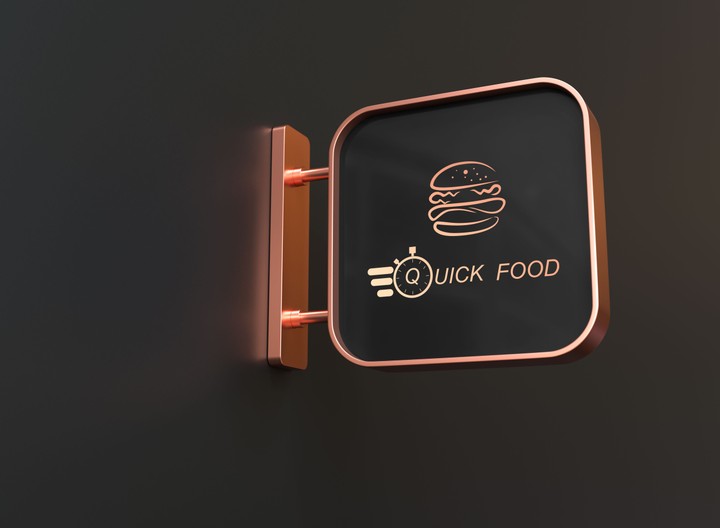 شعار مطعم QUICK FOOD