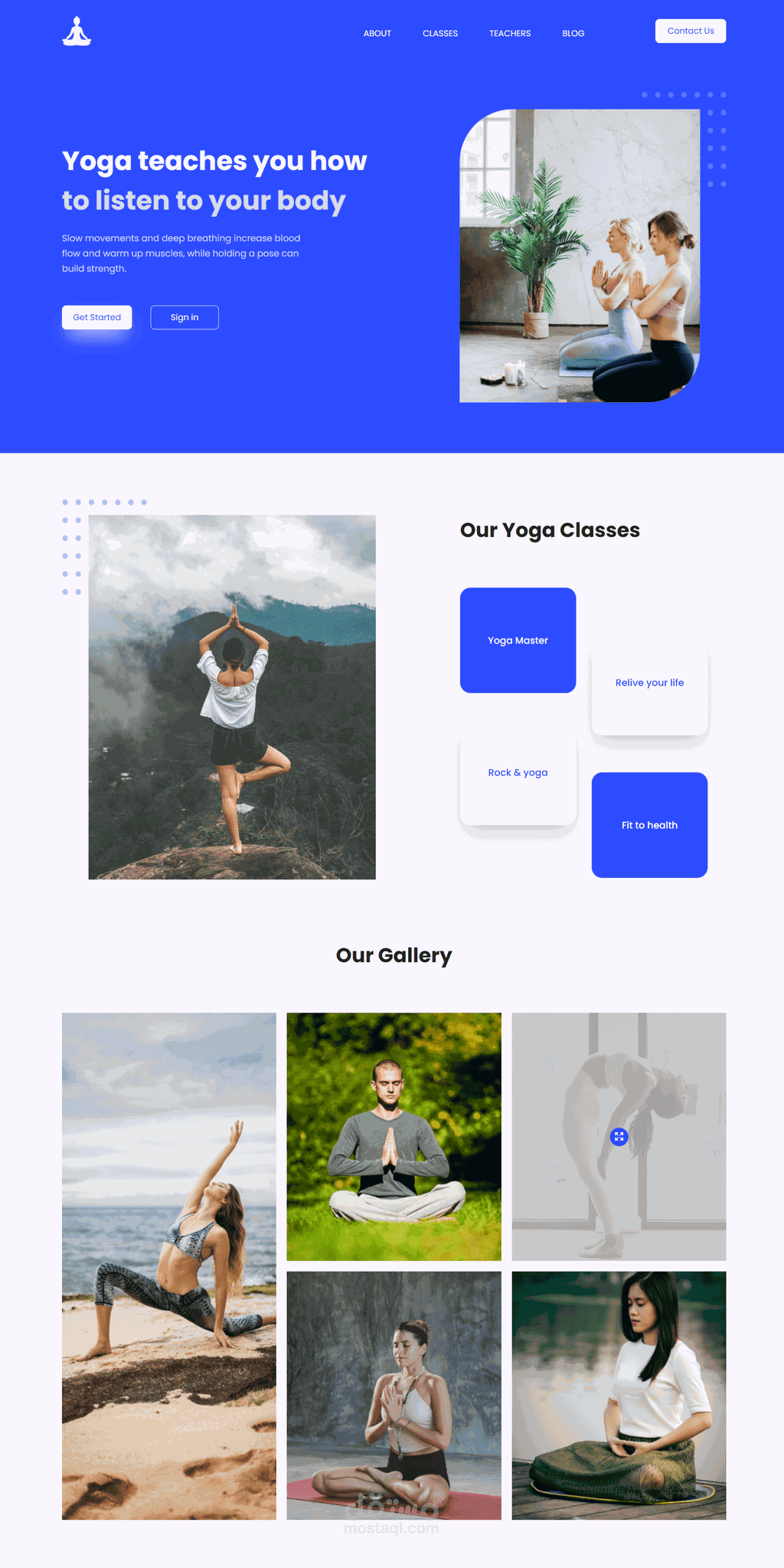 Yoga - Webpage