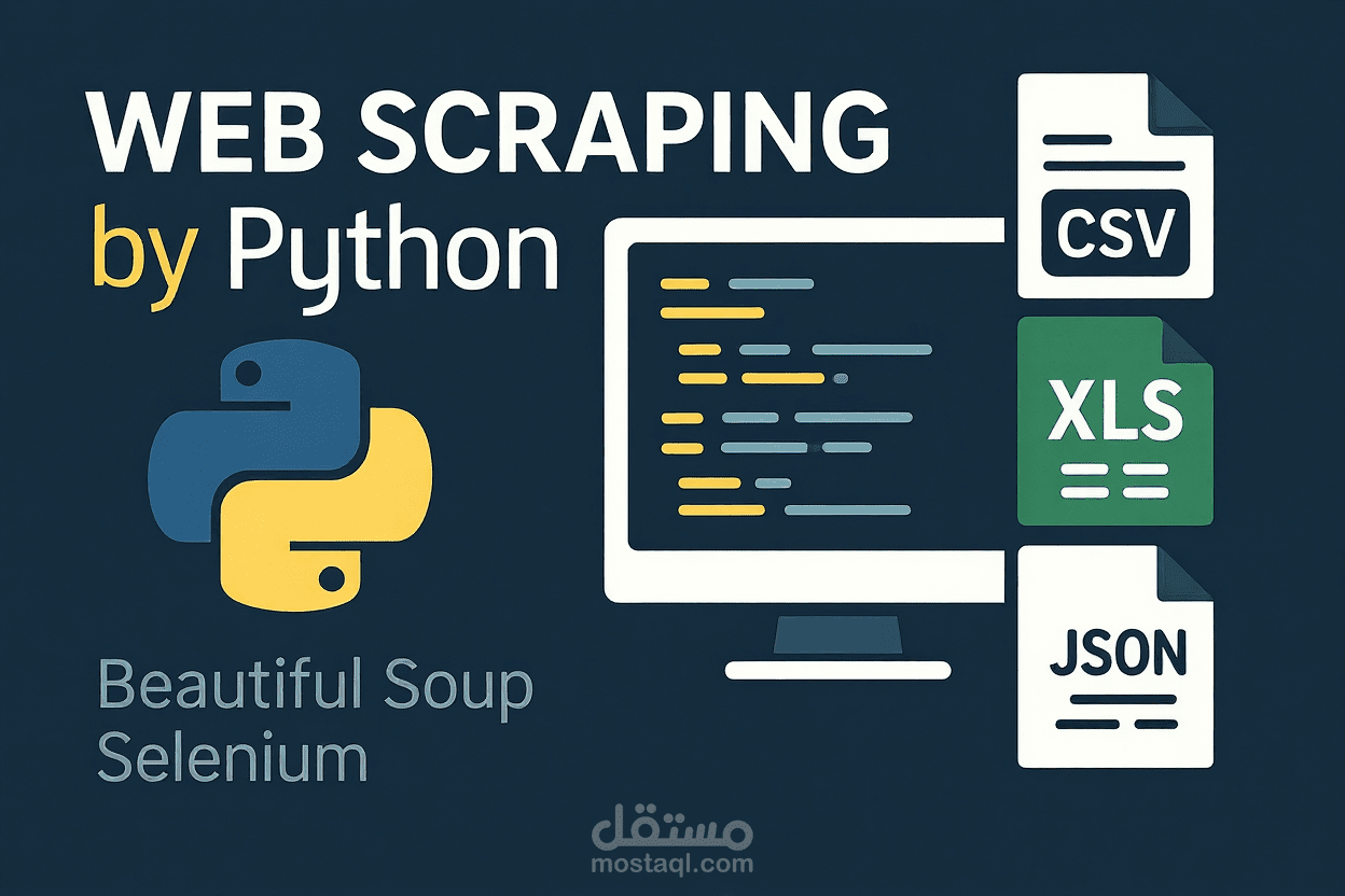 مشروع استخراج البيانات (Web Scraping) بأستخدام Python