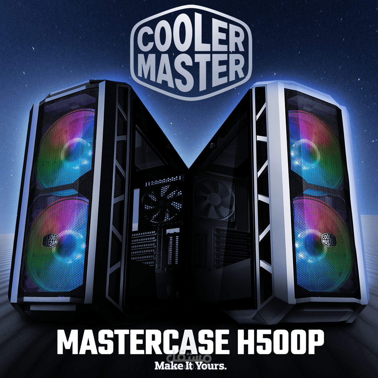 Advertising poster for a computer case from Cooler Master