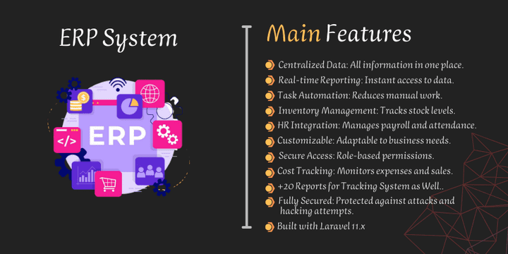 ERP System API | built by Laravel