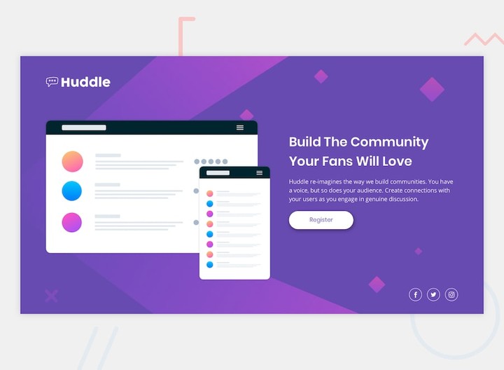 Huddle-landing-page