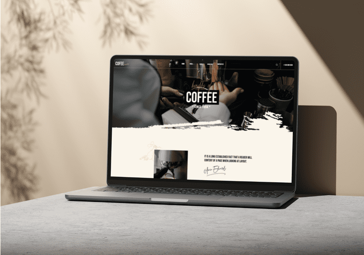 COFEE HOMES - Website design and development for a cafe