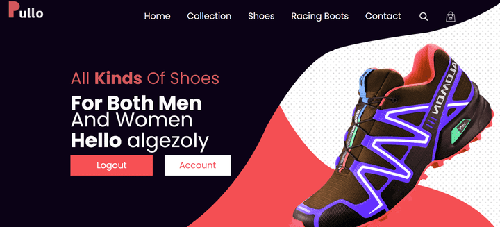 Pullo shoes E-commerce website