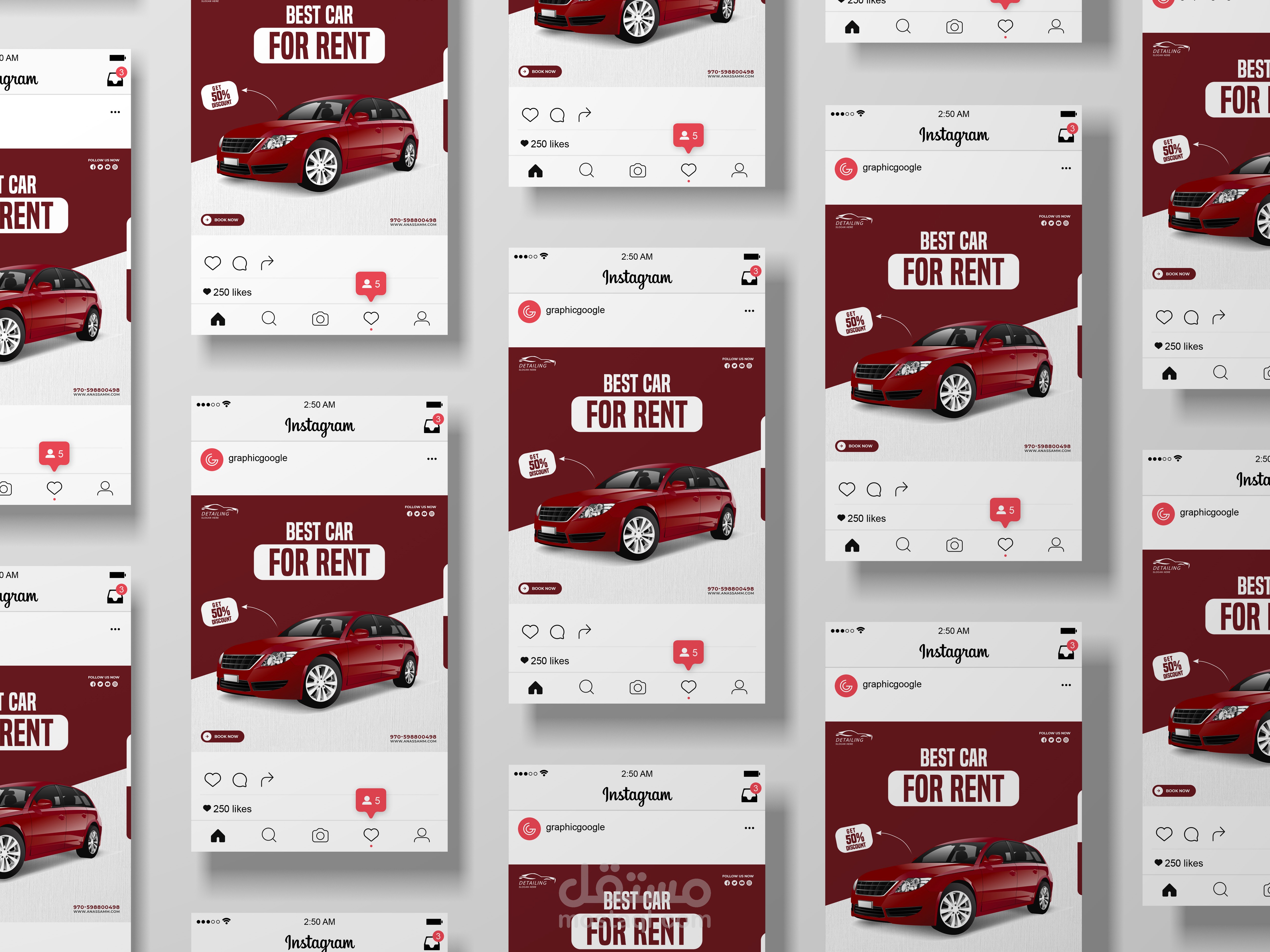 Car Social media design