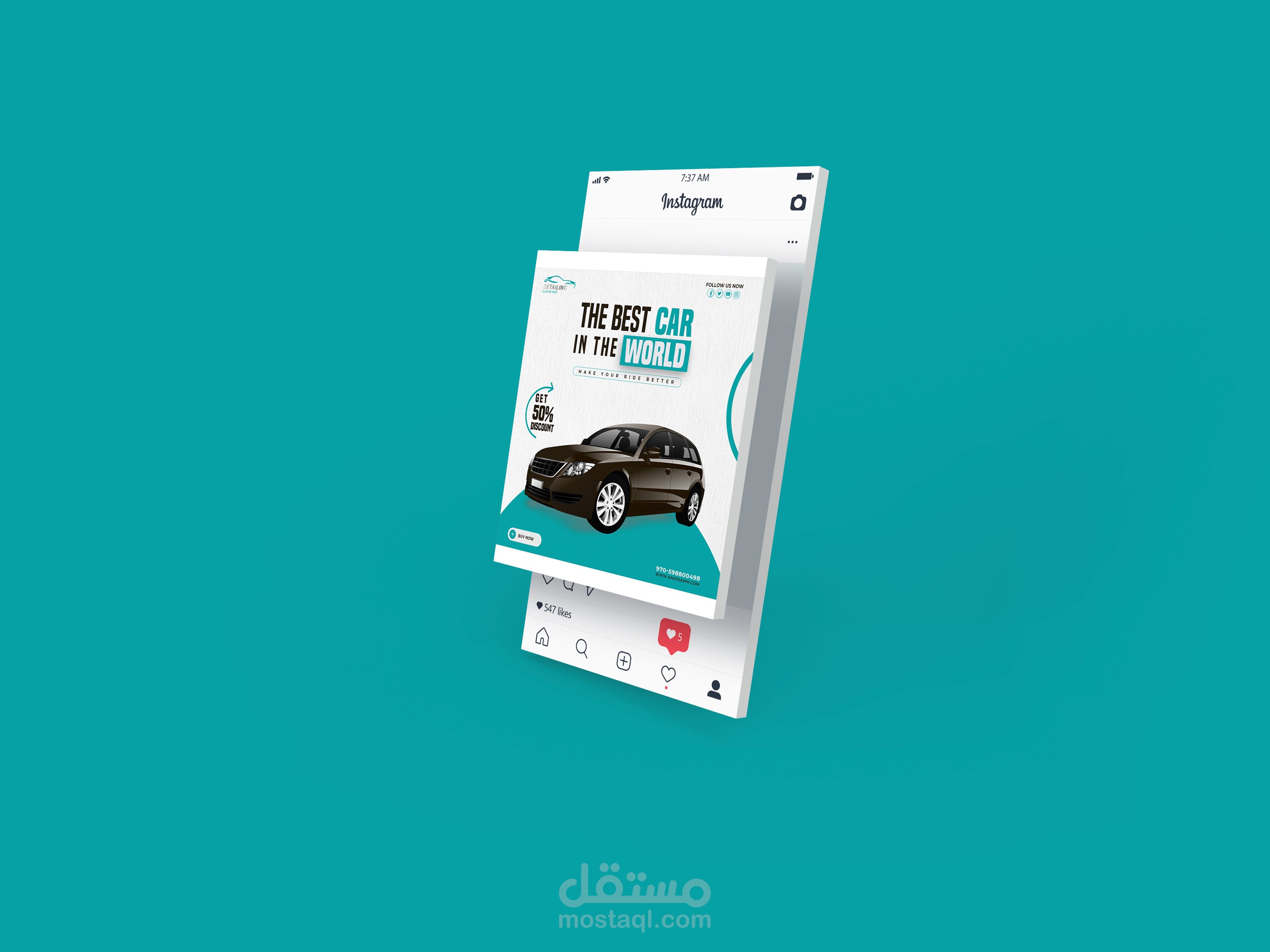 Car Social media design