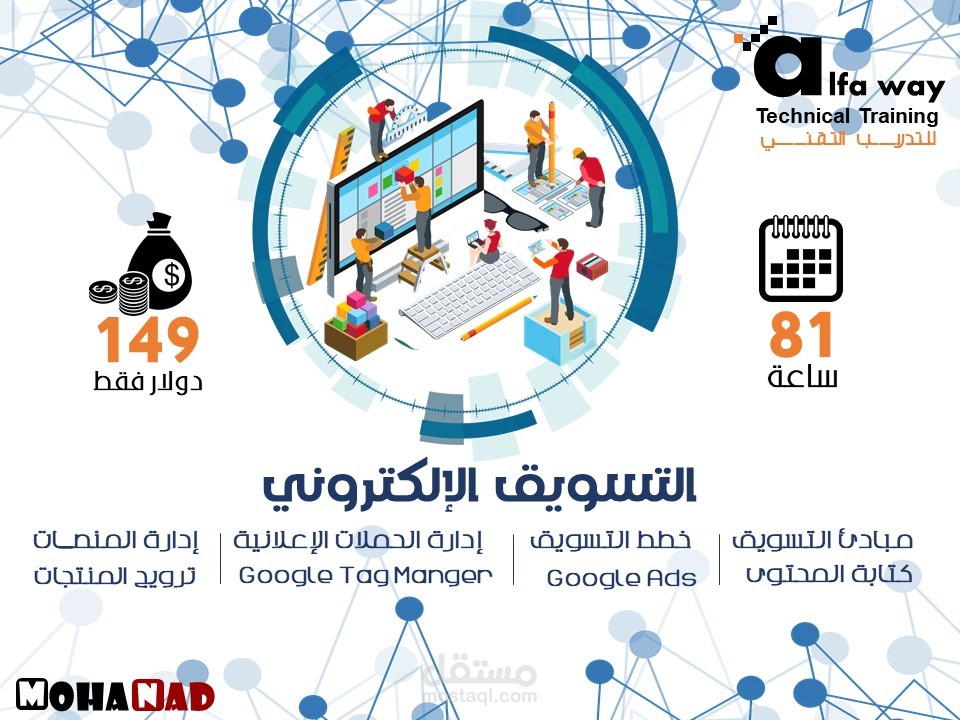 اعلان دورة التسويق الالكتروني