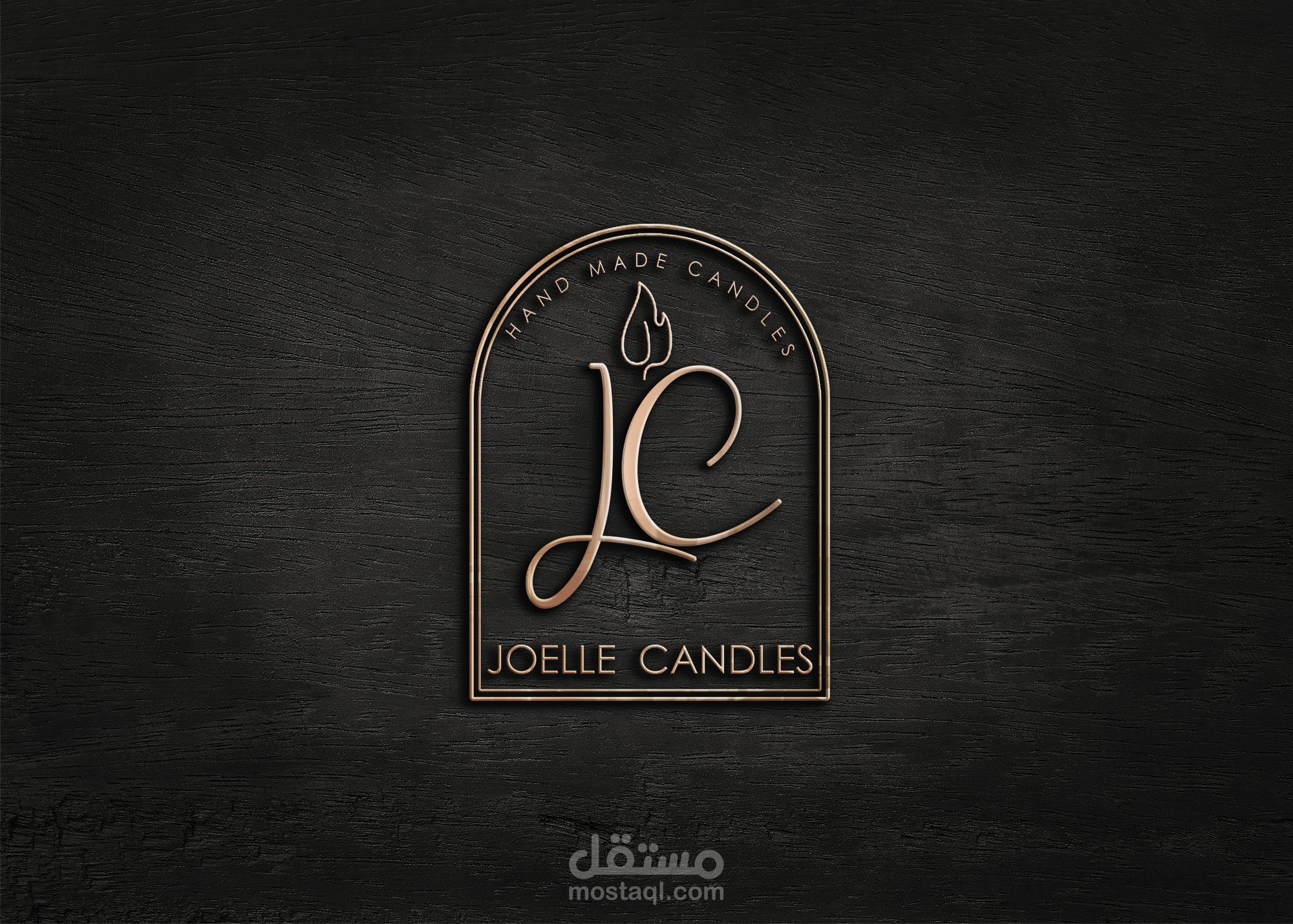 Joelle candles store logo design