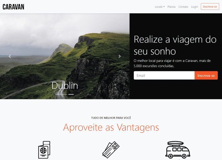 Caraven - Responsive tourist Guide Website