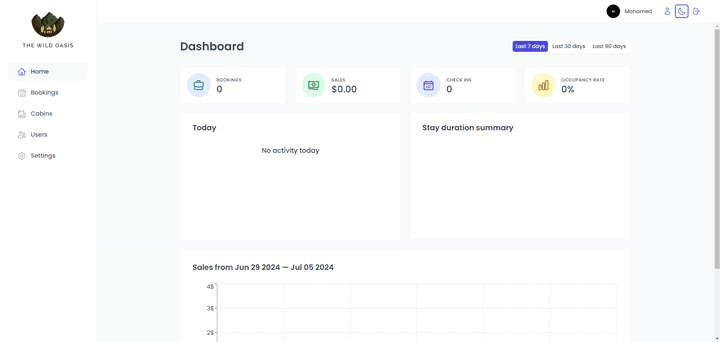 بناء لوحة تحكم باستخدام React