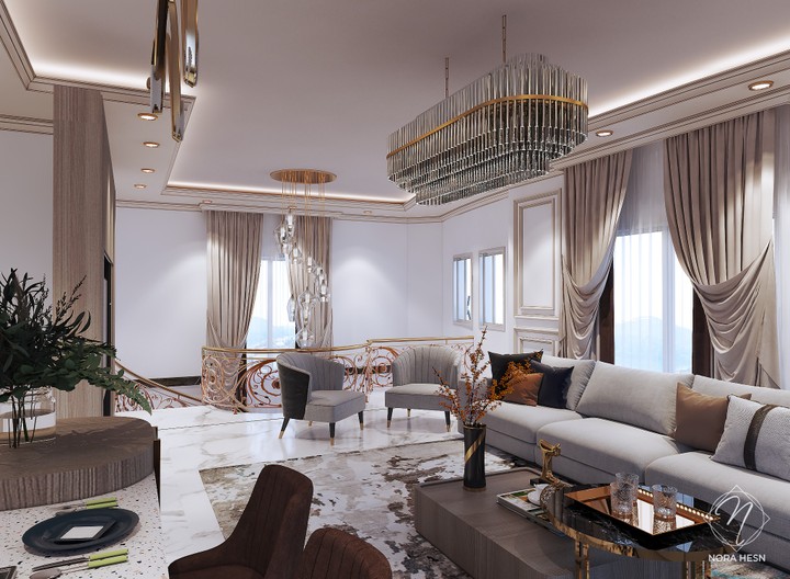 living room design in Cairo