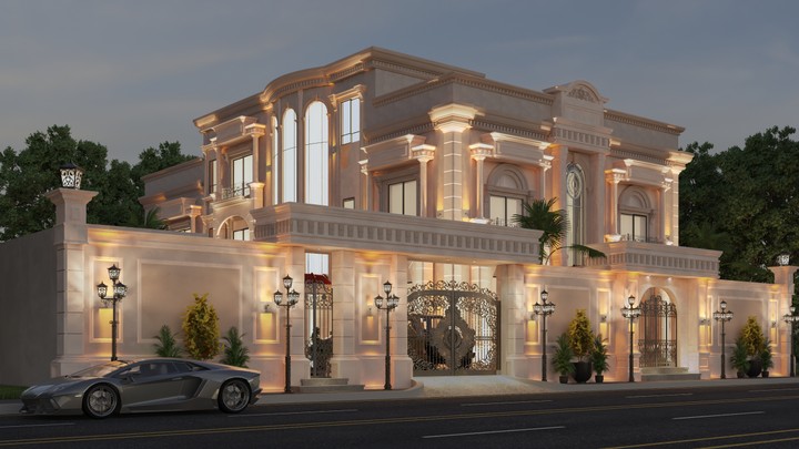 Exterior Modern Villa at KSA For Mr. Mishaal