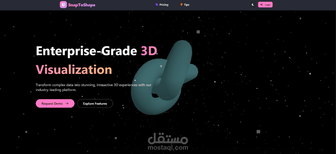 منصة SnapToShape لتحويل الصور الي 3D