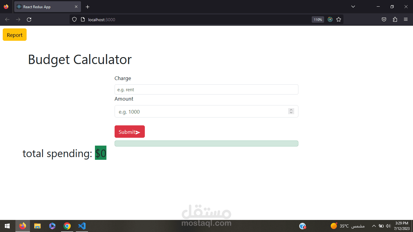 Budget calculator