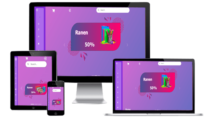 website named Ranen which is stationery online