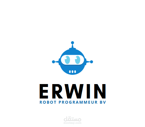 شعار لشركة Erwin Robot Programmeur BV الهولندية لتطوير الروبوتات