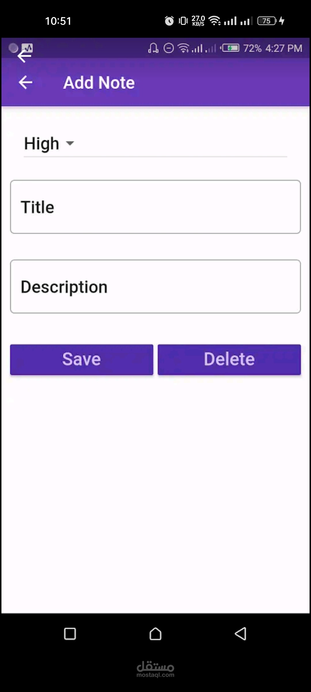 note app for storing notes in your mobile | مستقل