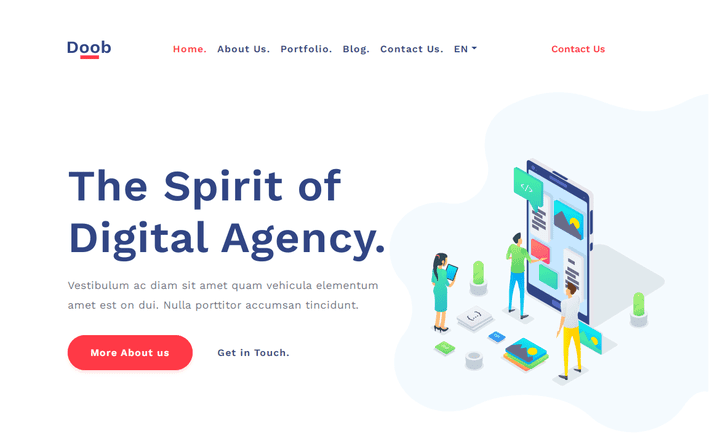 Doob | Simple Agency HTML Template