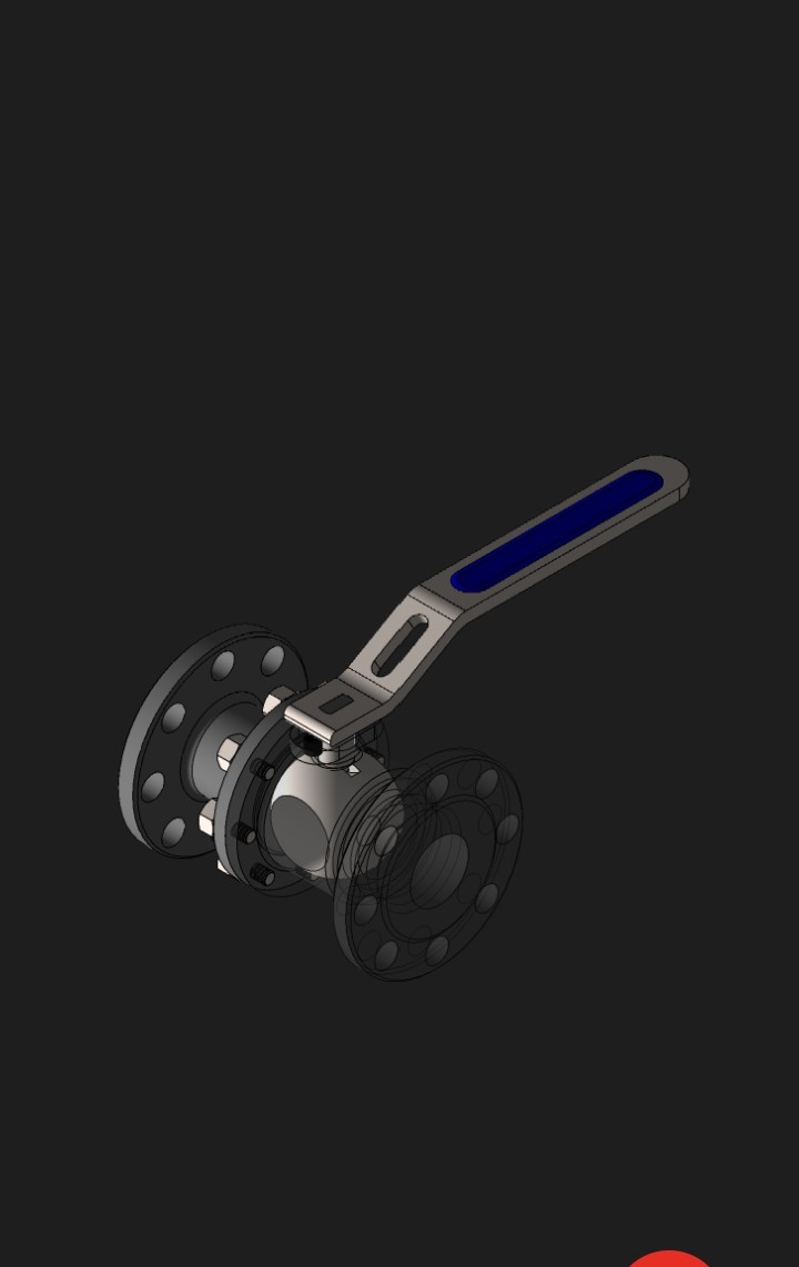 Ball valve design using Solidworks