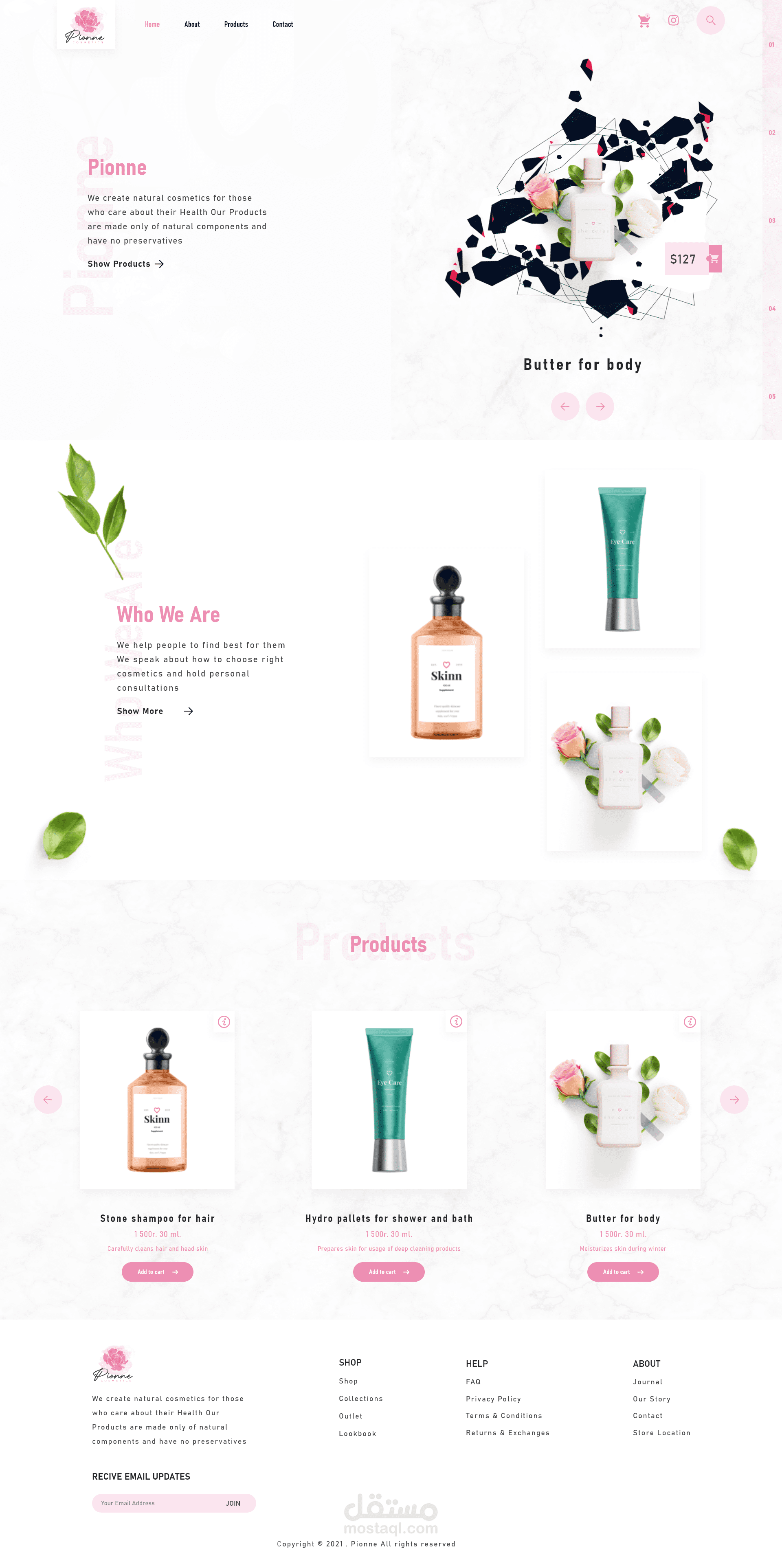 Online Cosmetics store