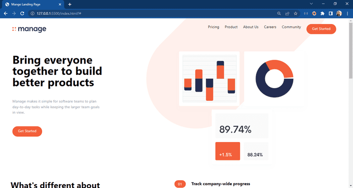 Landing page