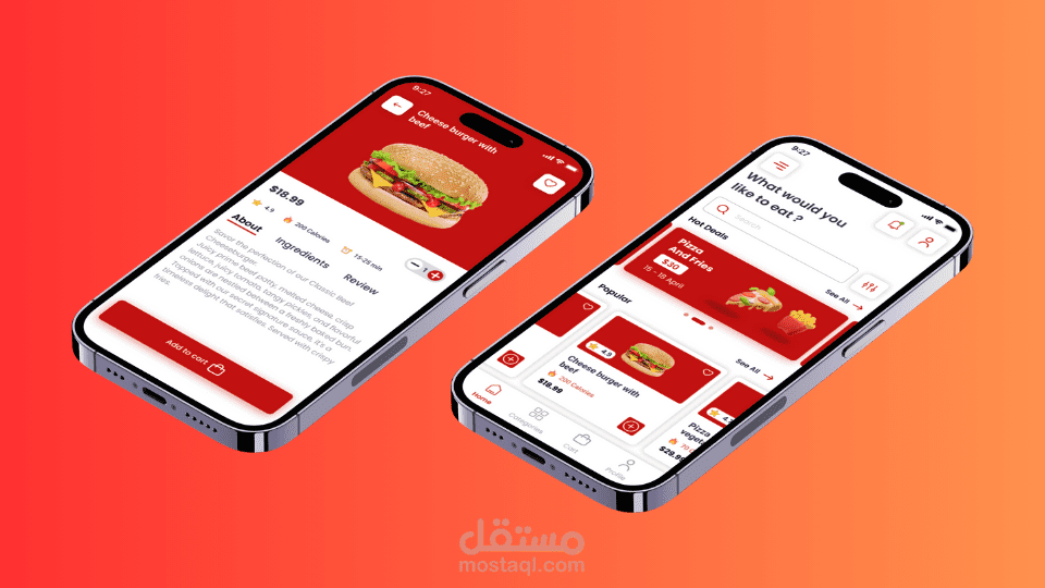 تصميم تطبيق توصيل للطعام Foodpoint