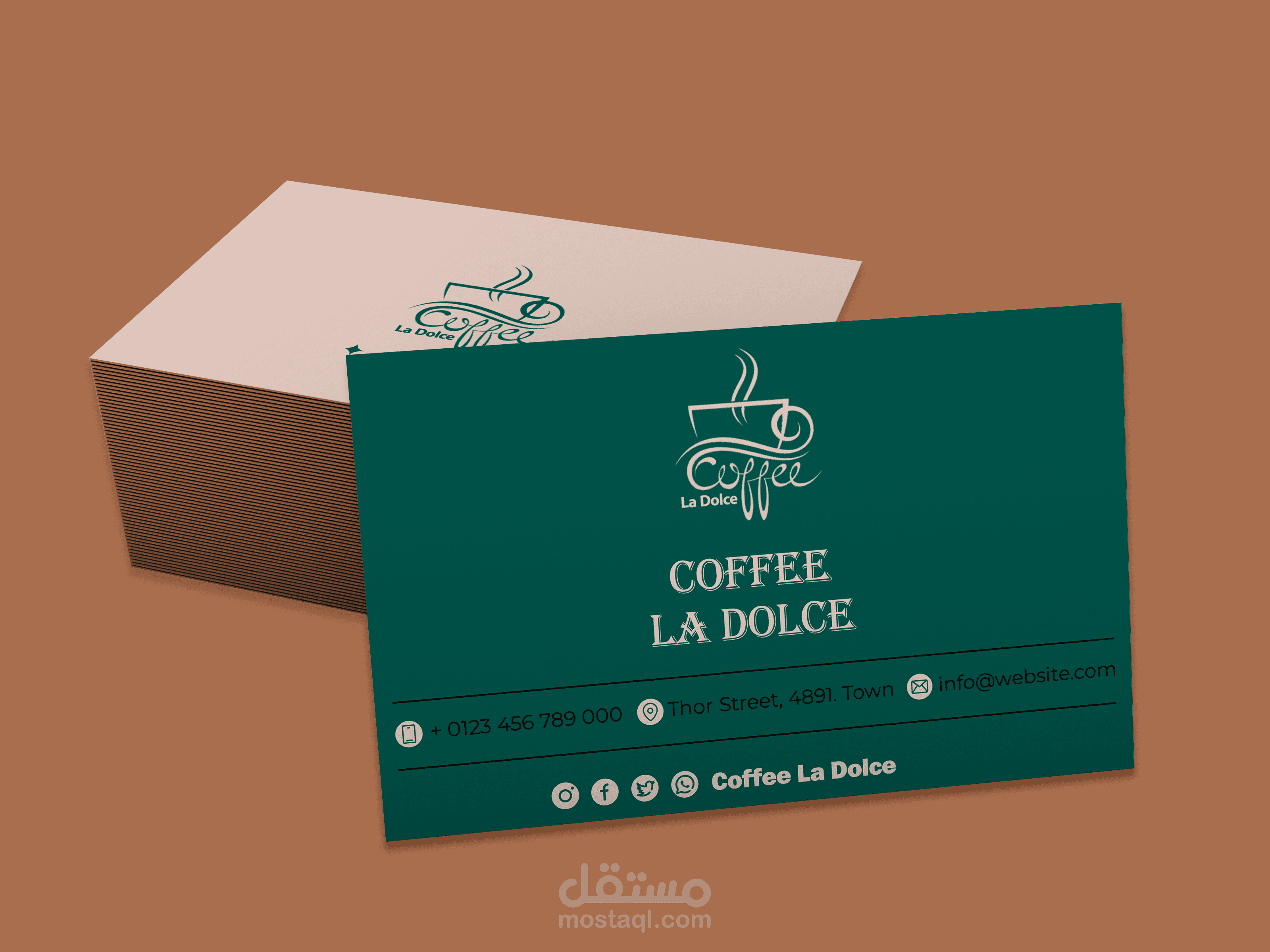 بطاقة عمل - لكافي إيطالي La Dolce