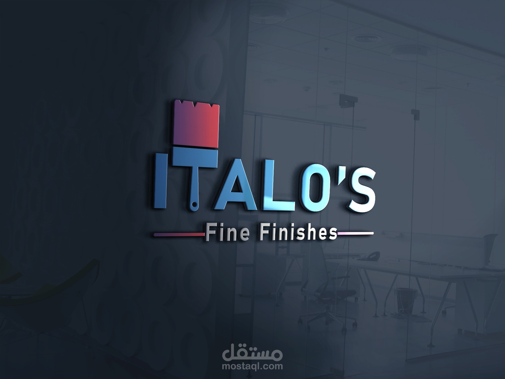 تصميم لوجو لشركة ITALO'S للدهانات