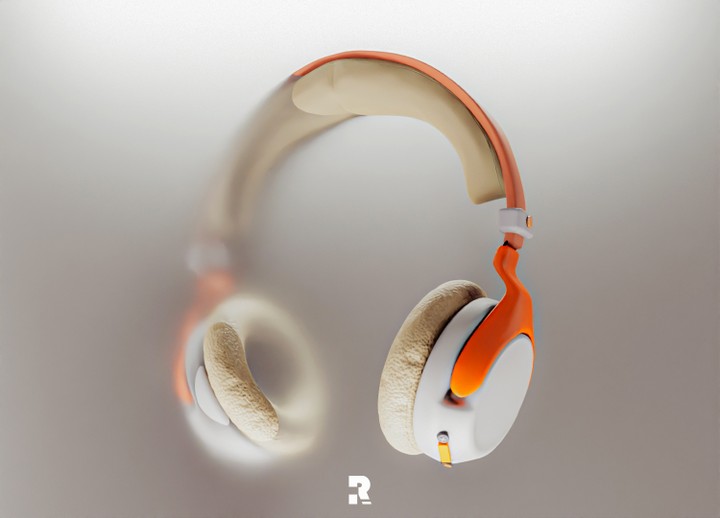 modeling &animation headphone