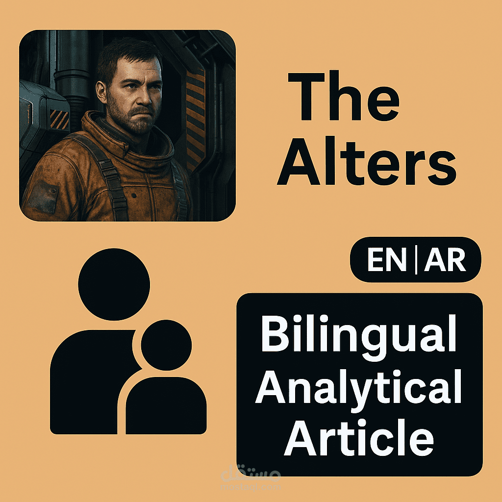 ترجمة: مقال عن لعبة الفيديو ‘The Alters’ بالإنجليزية والعربية