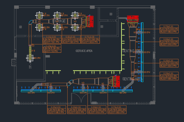 "HVAC DESIGN " RESTAURANT