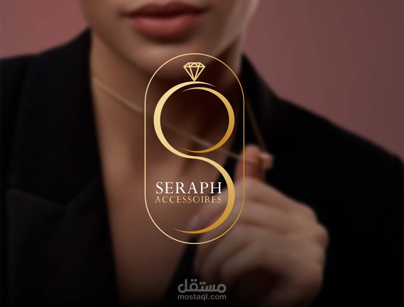 logo brand for jewelry online store شعار و هوية لمجتر الكتروني للمجوهرات