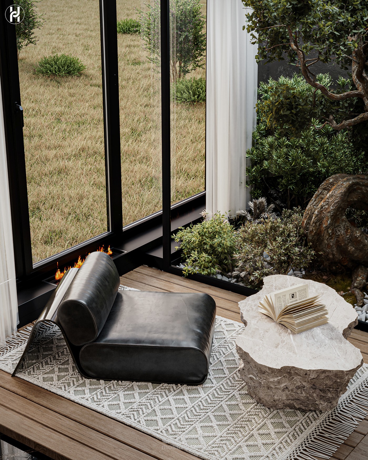 Sitting area & Wash area design | تصميم منطقة جلوس و مغسلة يدين
