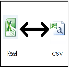 تحويل ملف اكسل إلى ملف بامتداد csv وبالعكس