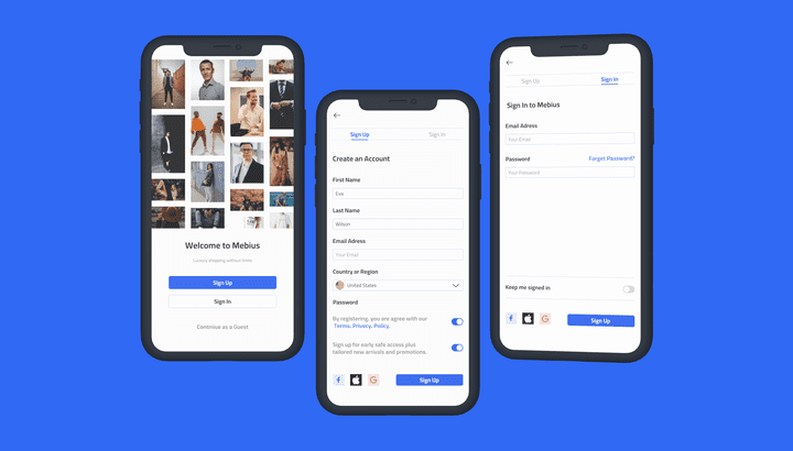 Fashion mobile app