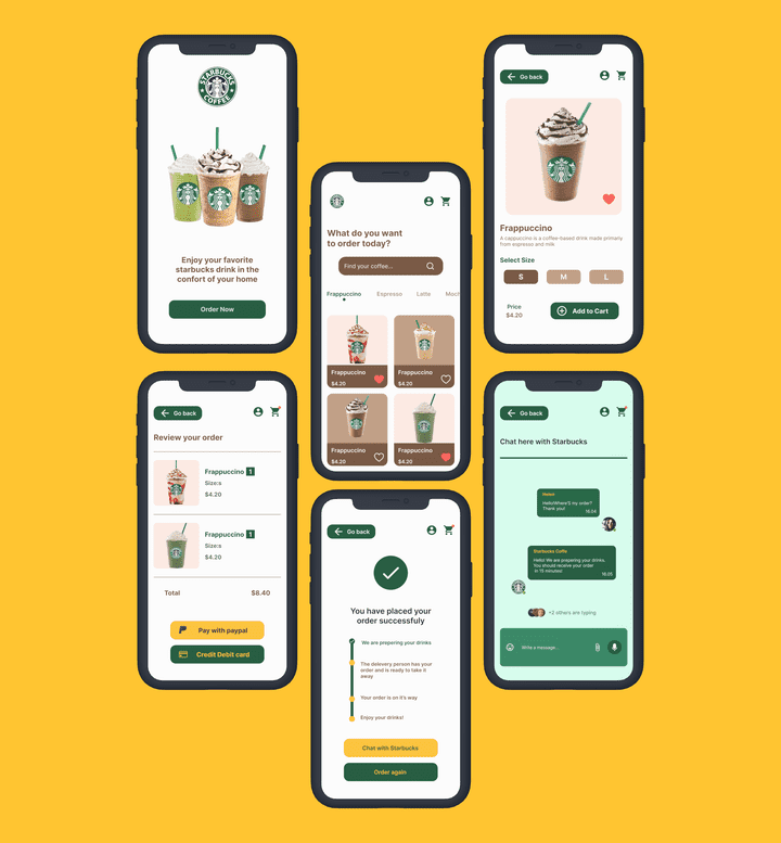 Starbucks delivery app mobile