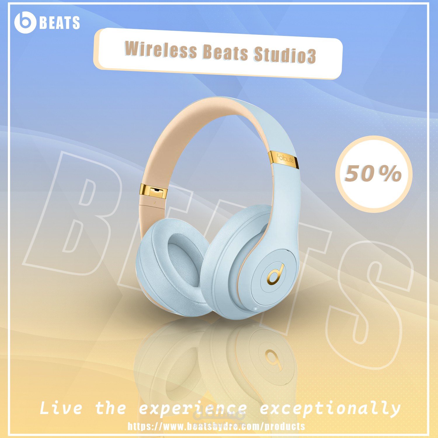 social media  for Beats headset