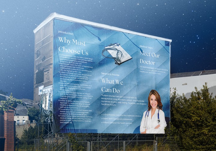 harmony medical center (تصميم leaflet او برشور)