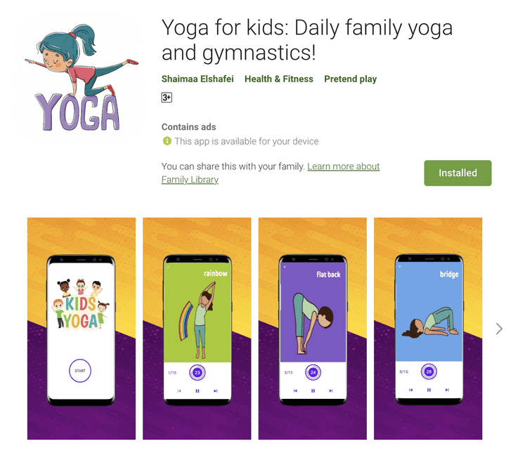 !Yoga for kids: Daily family yoga and gymnastics