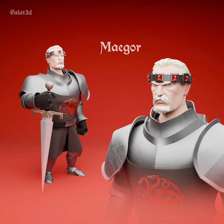 maegor the cruel | lowpoly stylized